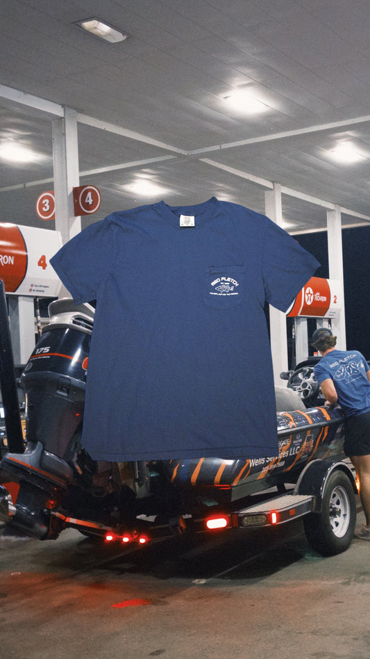 AL State Lakes Pocket Tee - Deep Blue