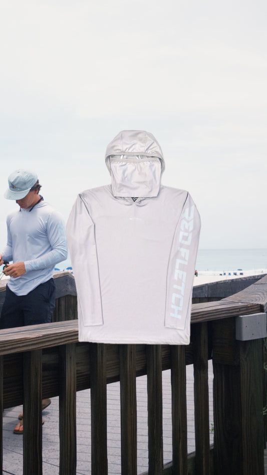 SBT Performance Hoodie - Redfish - Silver/Teal