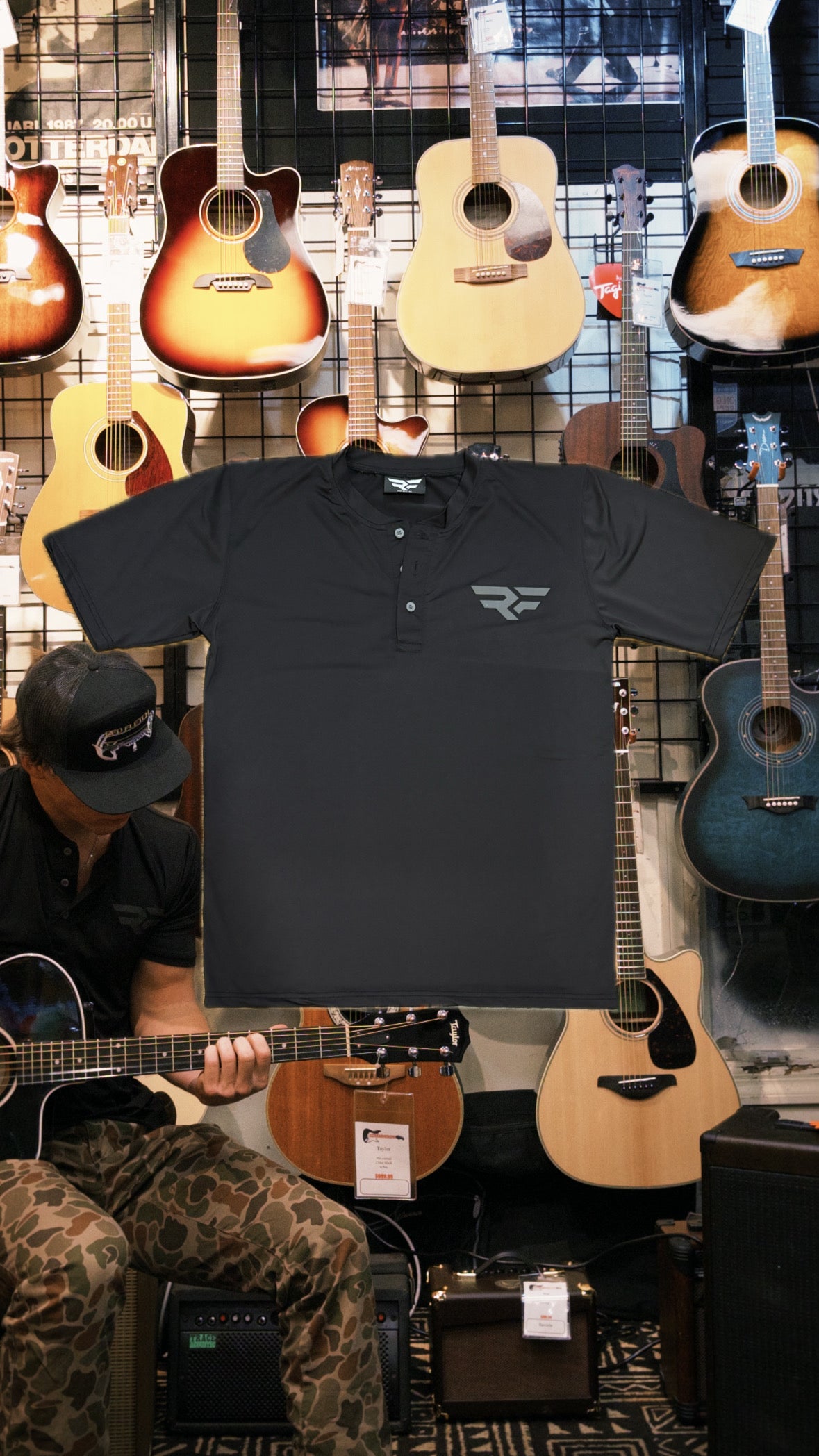 Field Flex Henley - Black