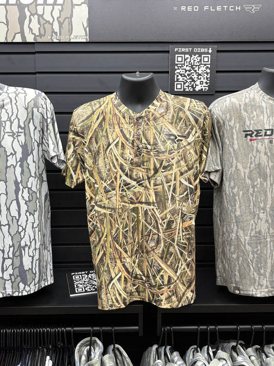 Field Flex Henley - Mossy Oak Shadowgrass
