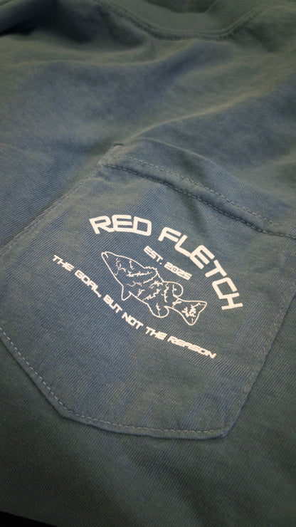 AL State Lakes Pocket Tee - Sky Blue