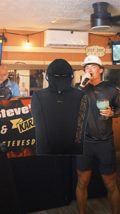 SBT Performance Hoodie - Redfish - Black/Gold