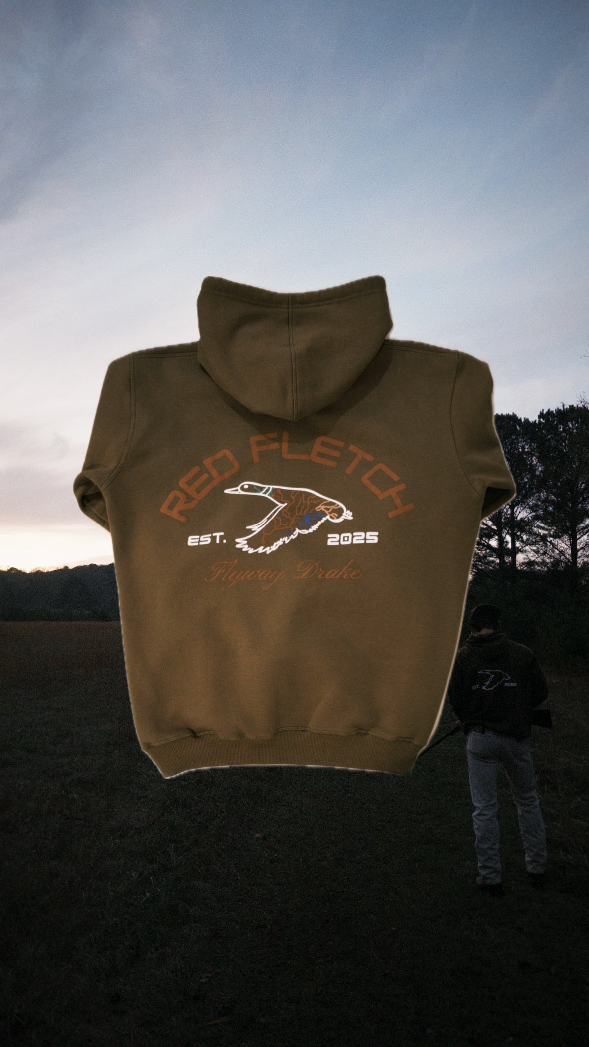 Flyway Drake Hoodie - Forest Green