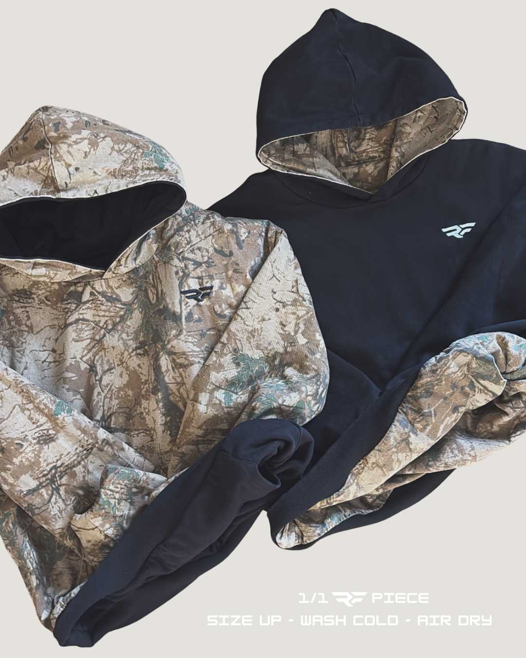 LIMITED Reversible Hoodie - Black/Camo